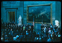 President Johnson Speaks at Voting Rights Act Ceremony