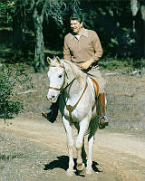 President Reagan on Horseback at Rancho Del Cielo