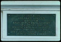 Lincoln Bedroom Plaque