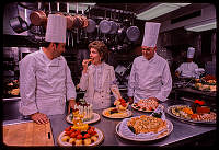 Mrs. Reagan with White House Chefs