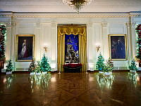 2023 Historic Crèche in the East Room, Biden Administration