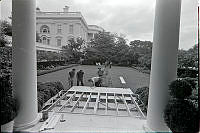 Wedding Construction in the Rose Garden