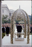 President Nixon Walks Tricia Nixon Down the Aisle