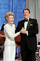 President and Mrs. Reagan Dance at Inaugural Ball