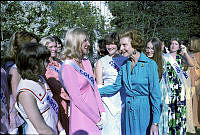 First Lady Betty Ford Greets the Cherry Blossom Princesses 