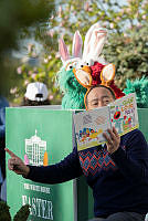 Alan Muraoka and Sesame Street Friends at the 2023 Easter Egg Roll