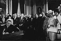 President Johnson Signs the Voting Rights Act of 1965