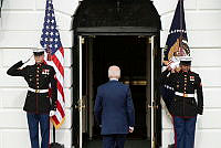 President Biden Exits the 2023 Turkey Pardon Ceremony