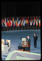 President Johnson Speaks at UN Anniversary