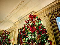 Details of 2023 State Dining Room Holiday Decorations, Biden Administration