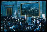 President Johnson Speaks at Voting Rights Act Ceremony