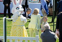 Dr. Biden Greets a Guest at the 2023 Easter Egg Roll