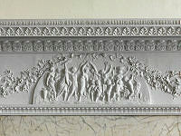 Detail of Octagon House Mantel