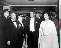 President and Mrs. Kennedy Arrive at Inaugural Ball