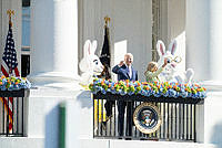 President and Dr. Biden Greet Guests at the 2023 Easter Egg Roll