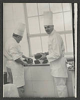 Executive Chef Haller and Pastry Chef Louvat in White House Kitchen