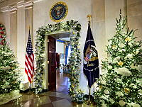 Cross Hall Holiday Decorations, Biden Administration