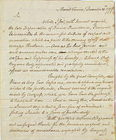 Martha Washington Letter, Tudor Place Collection
