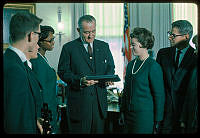 President Johnson with 4-H Representatives