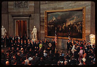 President Johnson Speaks at Voting Rights Act Ceremony