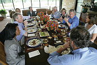 Luncheon at Prairie Chapel Ranch for the Secretary General of NATO