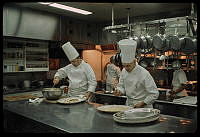 Food Preparations in White House Kitchen