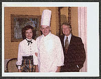 President and Mrs. Carter with Executive Chef Henry Haller