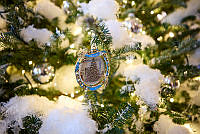 2021 Official White House Christmas Ornament in the East Garden Room