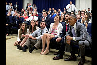 President Obama Watches the United States Compete in the World Cup