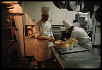 Food Preparations in White House Kitchen