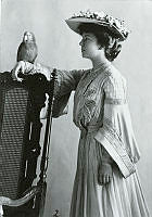 Alice Roosevelt with the Family Parrot