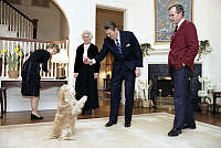 The Reagans and Bushes at the U.S. Naval Observatory