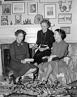 Eleanor Roosevelt with Her Aides at the White House