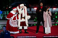 Santa and Mrs. Claus at the 2023 National Christmas Tree Lighting