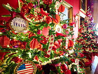 Details of 2023 Red Room Holiday Decorations, Biden Administration