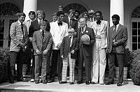 President Ford with the 1976 Men's NCAA Champions