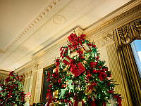 Details of 2023 State Dining Room Holiday Decorations, Biden Administration