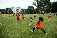 Soccer Clinic on the South Lawn with the Colorado Rapids