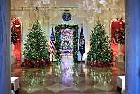 2024 Cross Hall Holiday Decorations, Biden Administration