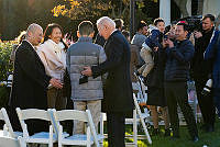 President Biden Greets Guests at 2021 Turkey Pardon